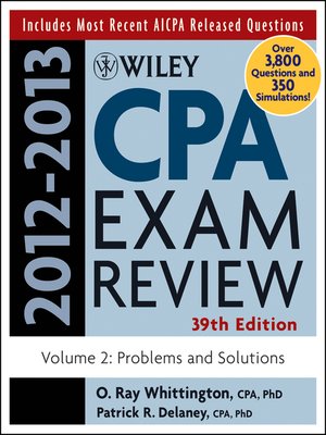cover image of Wiley CPA Examination Review, Problems and Solutions